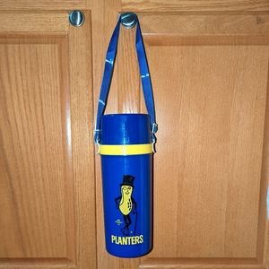 Vintage PLANTERs MR PEANUT ALADDIN PLASTIC THERMOS BOTTLE Water Cup Unbreakable